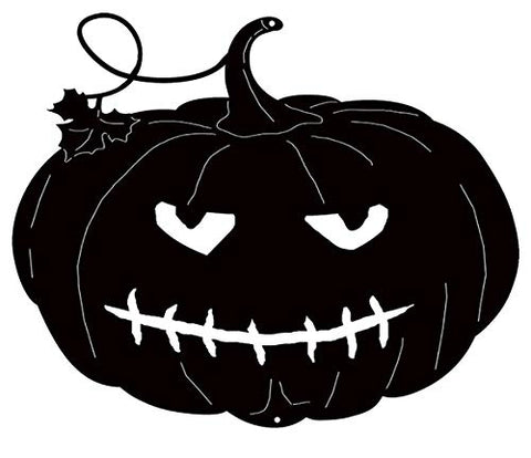 Jack O Lantern Black Metal Cut Out Halloween Decor 9.5?x7.8?