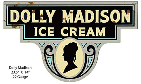 Dolly Madison Ice Cream Vintage looking Metal Sign Nostalgic Advertisement
