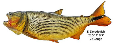 El Dorado Fish Laser Cut Out Metal Sign 23.5×9.3