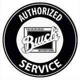 Authorized Buick Service Motor Oil Gas 14? Metal Repro Garage Art Sign