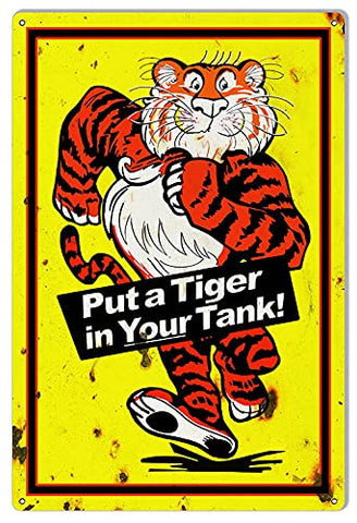 Esso Put A Tiger In Your Tank Vintage Reproduction Metal Sign