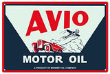 Avio Motor Oil Reproduction Gas Station Garage Metal Sign 18x30