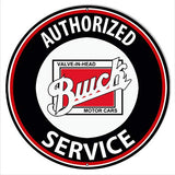 Authorized Buick Service Motor Oil Gas 14? Metal Repro Garage Art Sign