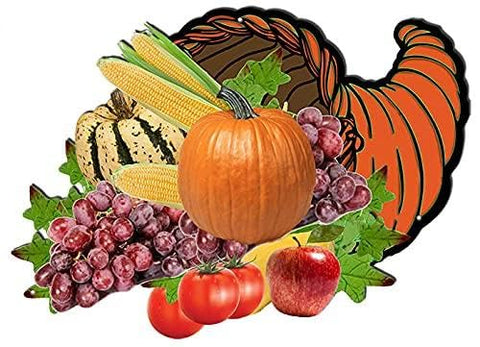 Cornucopia Fall D?cor Metal Cut Out 19.6?x14.2?
