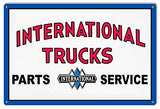 International Trucks Service Reproduction Gas Station Metal Sign 12×18
