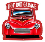 Hot Rod Front End Cut Out 3D Effect Wall Art Metal Sign 17×18