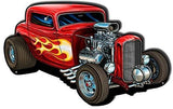 Hot Rod Laser Cut Out Metal Sign By Steve McDonald 14.7×23.4