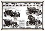 Big Four of The Car Line 16x24 .040 Aluminum Sign Nostalgic metal sign