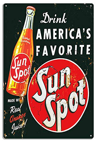 America’s Favorite Soda Sun Spot 12×18 .040 Aluminum Reproduction Sign
