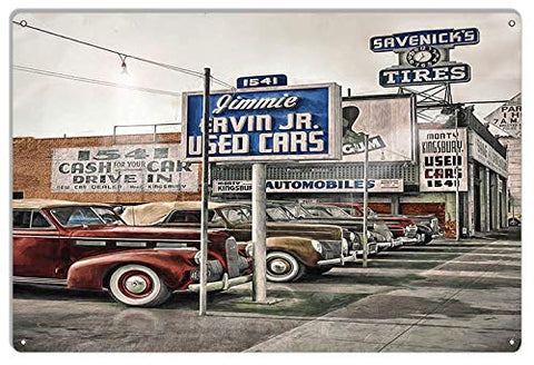 1942 Used Cars For Sale In Los Angeles By Artist Bob Kramer 12×18