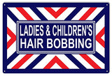 Barber Shop Hair Bobbing Reproduction Nostalgic metal Sign 18x30