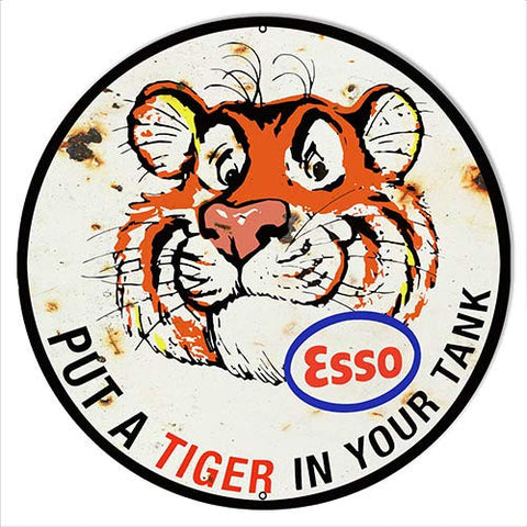 Esso Put A Tiger In Your Tank Reproduction Vintage Metal Sign