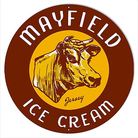 Mayfield Ice Cream Reproduction Metal Sign