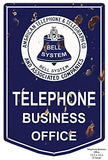 Bell Telephone Cut Out Reproduction Nostalgic Metal Sign 15.5×23.5