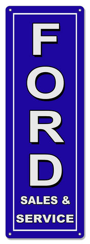 Car Sales & service 8x24 .040 Aluminum Dealer Sign Reproduction