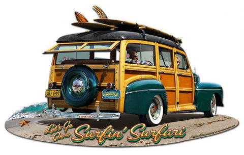 1947 WOODIE Vintage Sign Metal Sign