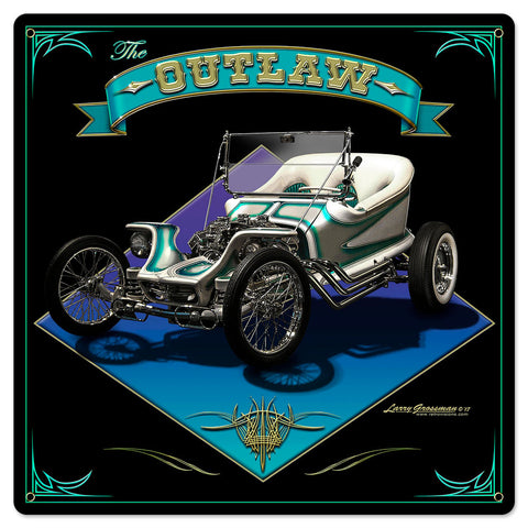 1959 The Outlaw Metal Sign