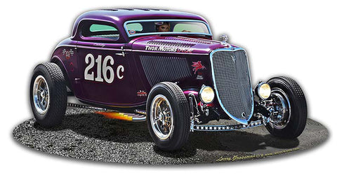 1933 Speed Coupe Vintage Sign Metal Sign