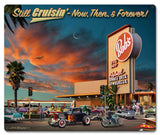 1966 Cruisin Bobs Vintage Sign Metal Sign