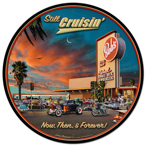 1966 Cruisin Bobs Vintage Sign Metal Sign