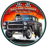1955 Bad-Ass Gasser Vintage Sign Metal Sign