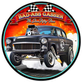 1955 Bad-Ass Gasser Vintage Sign Metal Sign