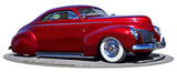 1939 Merc Kustom Vintage Sign Metal Sign