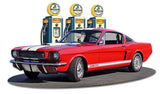 1966 Mustang GT 350 Fill-up Vintage Sign Metal Sign