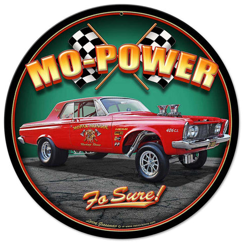 1963 Plymouth Gasser Vintage Sign Metal Sign