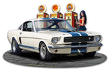 1965 Mustang GT 350 WG Vintage Sign Metal Sign