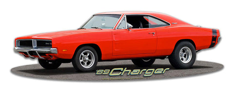 1969 Dodge Charger Vintage Sign Metal Sign
