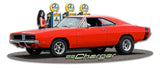 1969 Dodge Charger Fill-Up WG Vintage Sign Metal Sign
