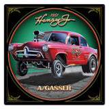 1951 Henry J Gasser Vintage Sign Metal Sign