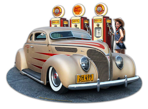 1938 Ford Kustom Vintage Sign Metal Sign