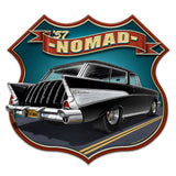 1957 Nomad Shield 18 X 17 vintage metal sign Metal Sign