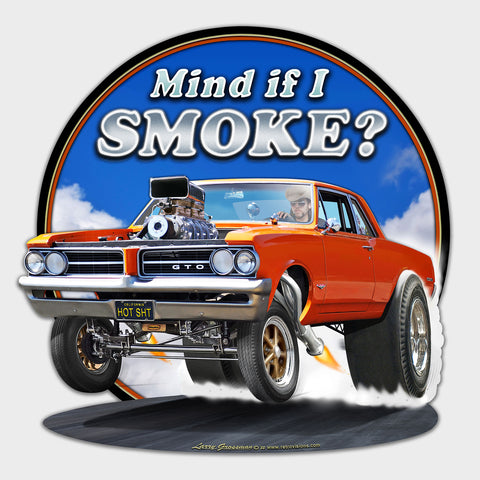 1964 GTO SMOKE Metal Sign 22in X 22in Metal Sign