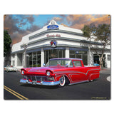1956 Ford Ranchero Kustom Dealer Metal Sign 30in X 24in Metal Sign