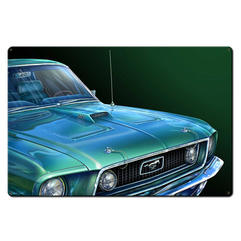 1969 Mustang 36 X 24 vintage metal sign Metal Sign