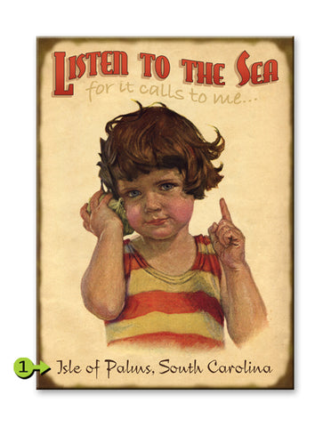 Listen to the Sea Metal 23x31