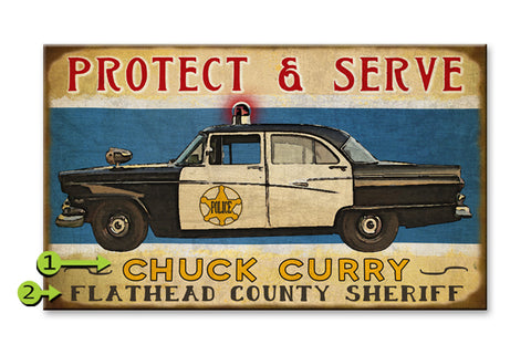 Protect & Serve Metal 23x39