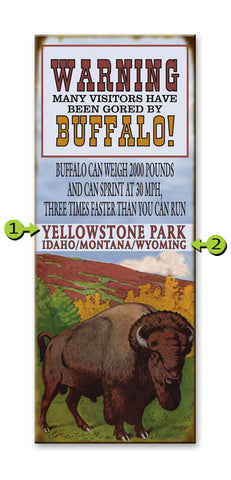 Buffalo Roam Metal 17x44