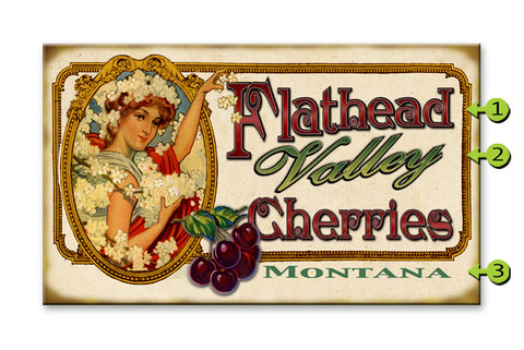 Cherry Queen Metal 14x24