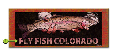 Fly Fish (Ed Anderson) Wood 17x44