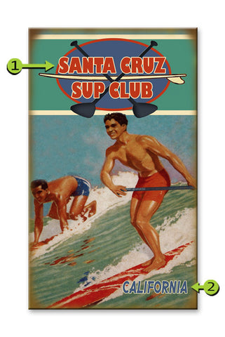 Beach Club Stand Up Puddle 18x30