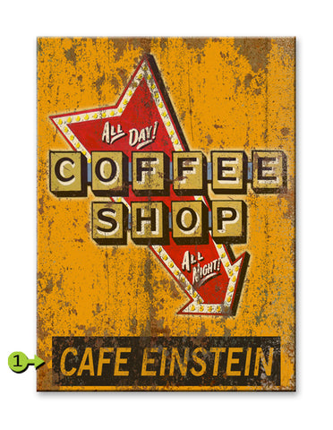 Coffee Shop Metal 28x38