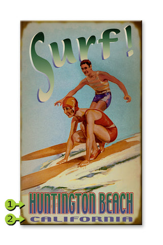 Surf! Wood 18x30