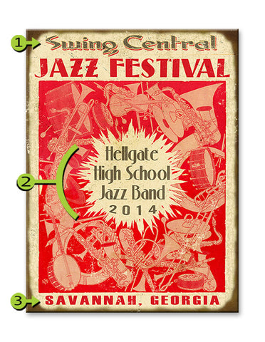 Jazz Festival Metal 14x24