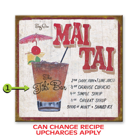 Mai Tai Metal 28x28
