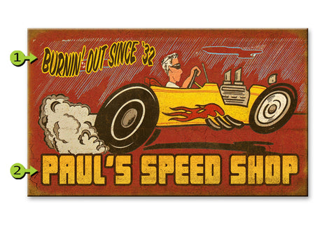 Burnin' Out Wood 18x30