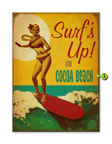 Retro Surf's Up Metal 23x31